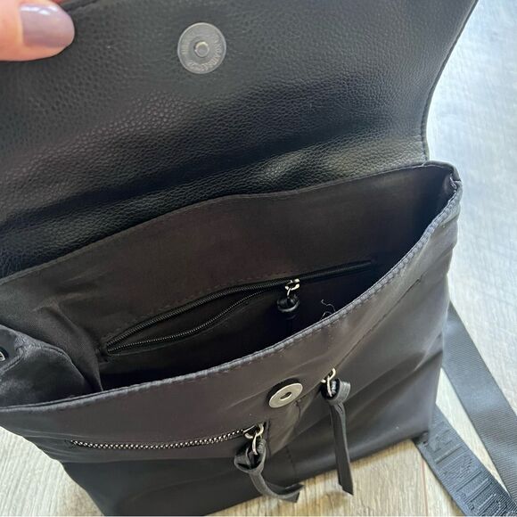 Botkier New York Trigger Mini Backpack NWT Black Nylon Bag - Picture 10 of 15